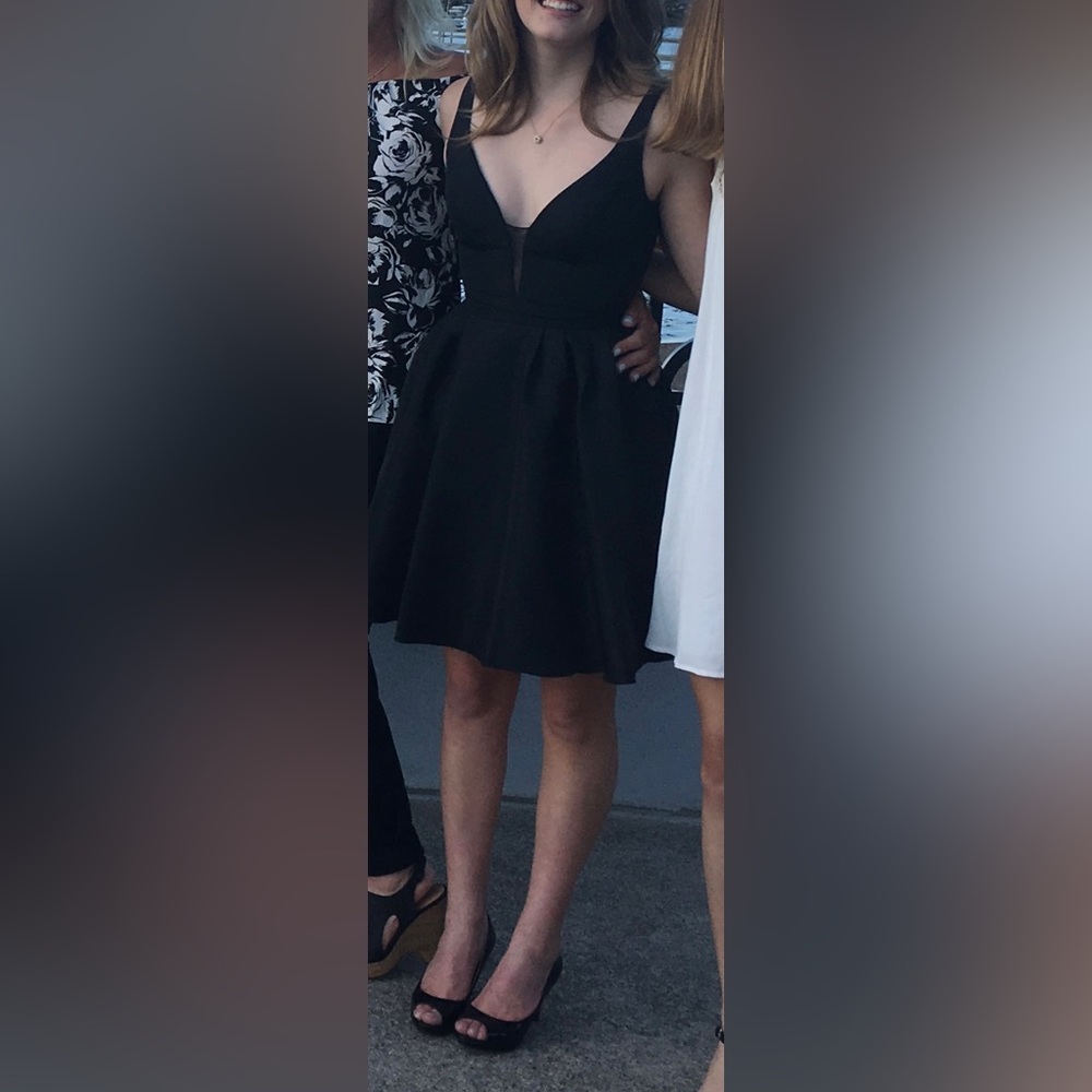 Sherri Hill Black Mini Dress - Picture 7 of 12
